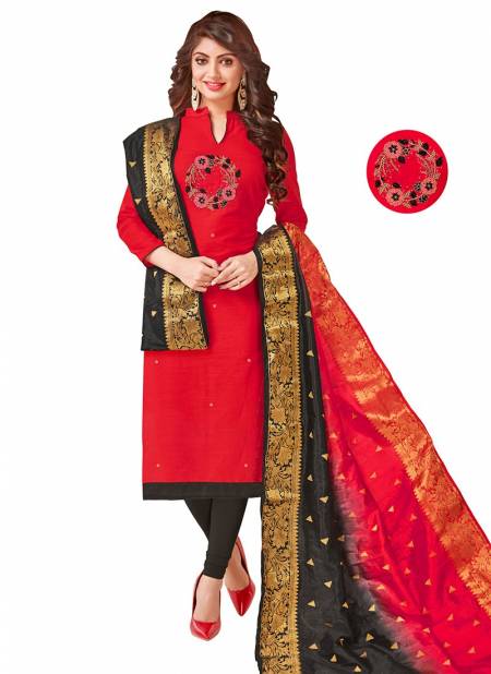 Red Colour Naari Rahul NX New Latest Designer Ethnic Wear Cotton Salwar Suit Collection 1002
